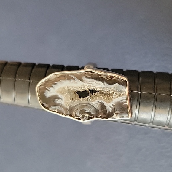Geode Ring, Sterling Silver - Picture 1 of 5